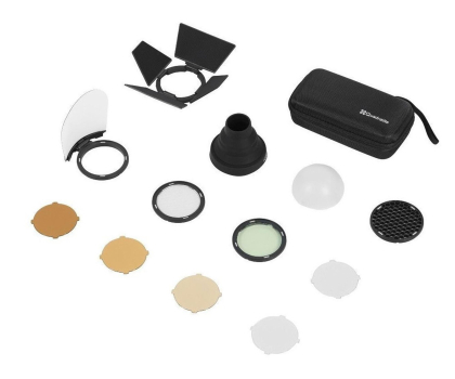 Akcesoria Foto Quadralite Reporter 200 TTL Round Head Accessory Kit